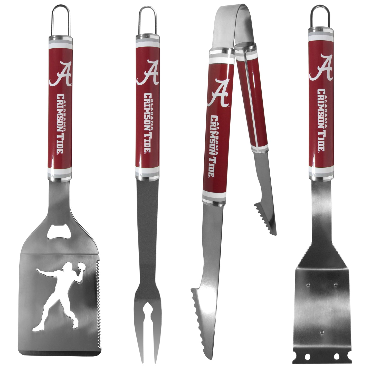 Alabama Crimson Tide 4 pc Logo Grill Tool Set