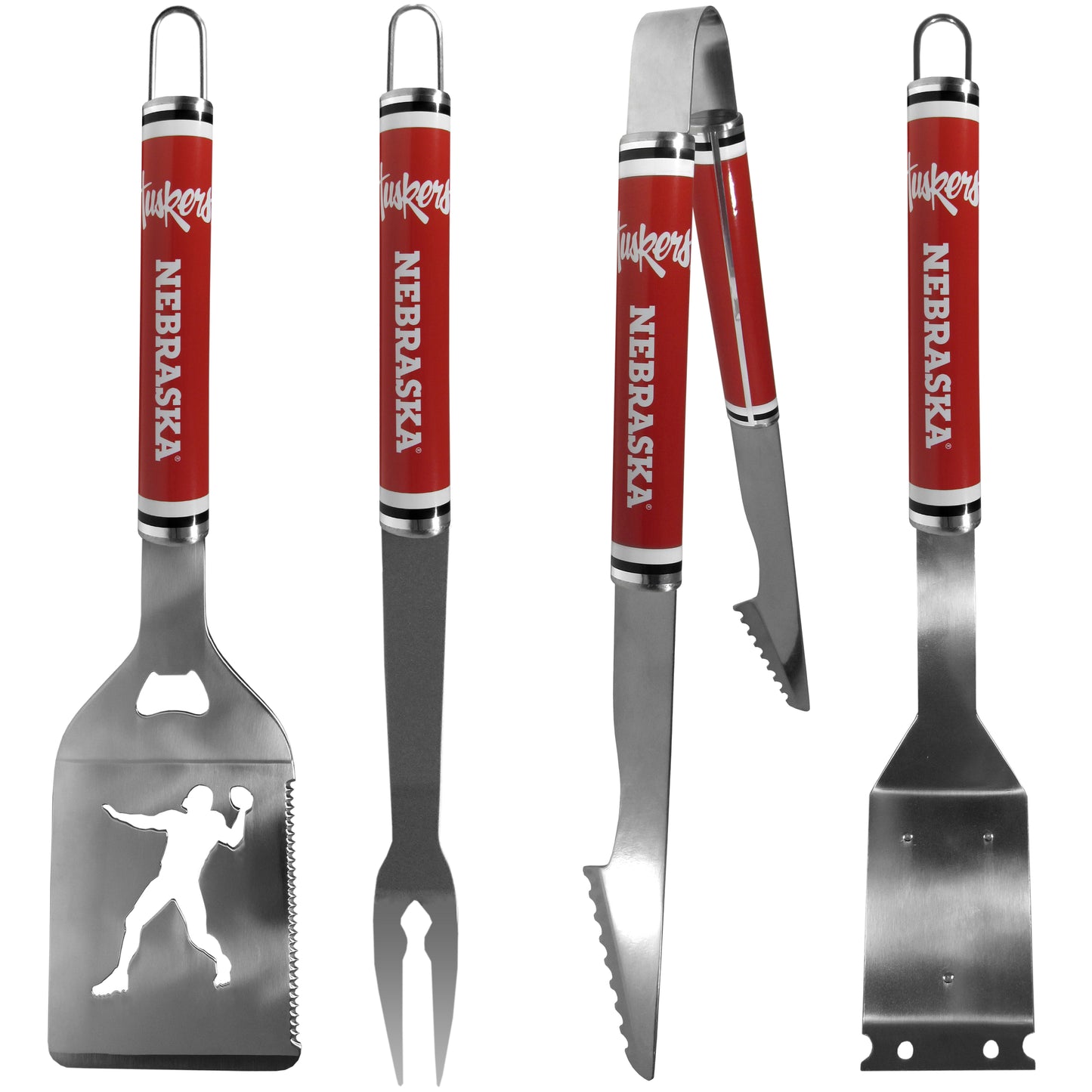 Nebraska Cornhuskers 4 pc Logo Grill Tool Set
