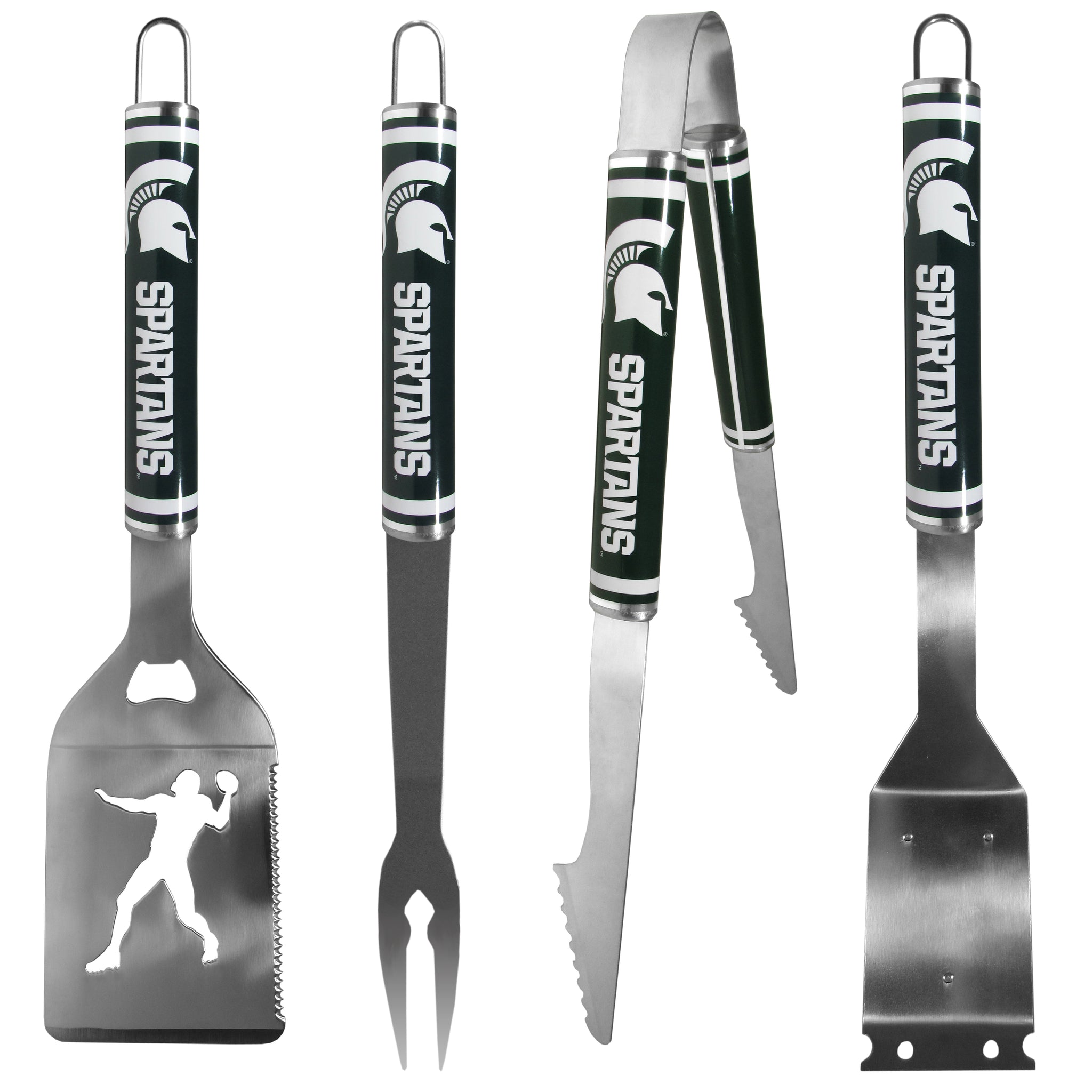 Michigan St. Spartans 4 pc Logo Grill Tool Set