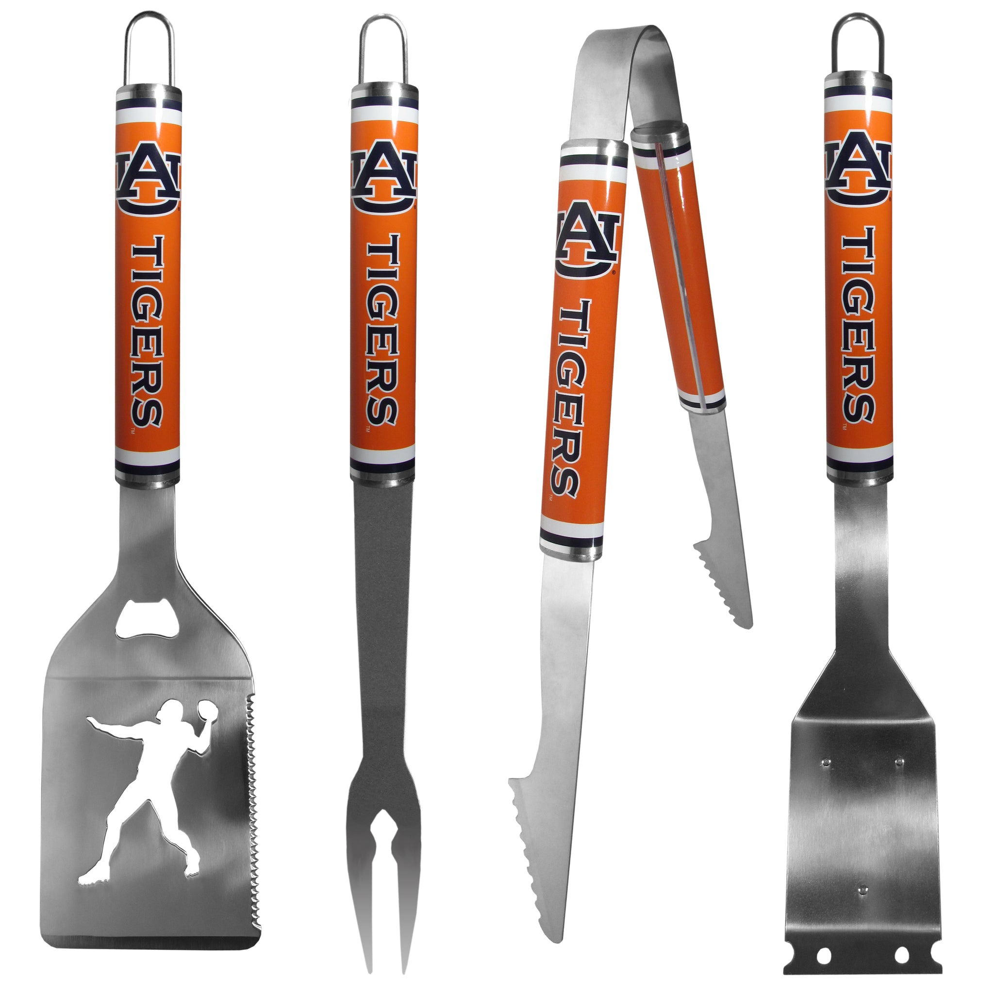 Auburn Tigers 4 pc Logo Grill Tool Set
