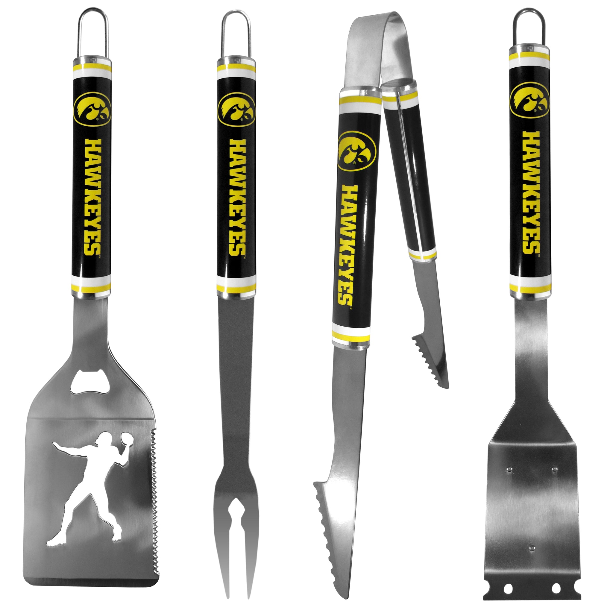 Iowa Hawkeyes 4 pc Logo Grill Tool Set