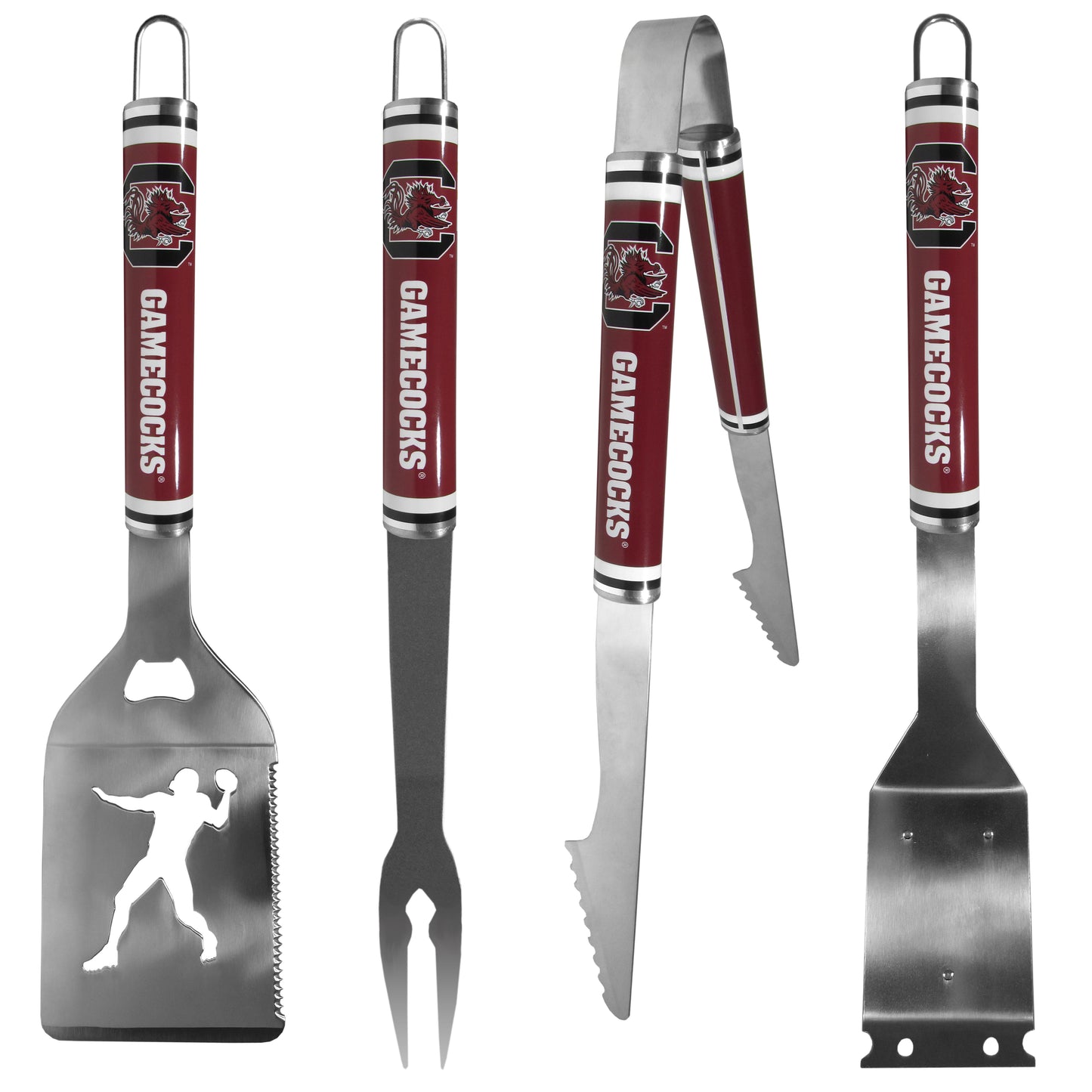 S. Carolina Gamecocks 4 pc Logo Grill Tool Set