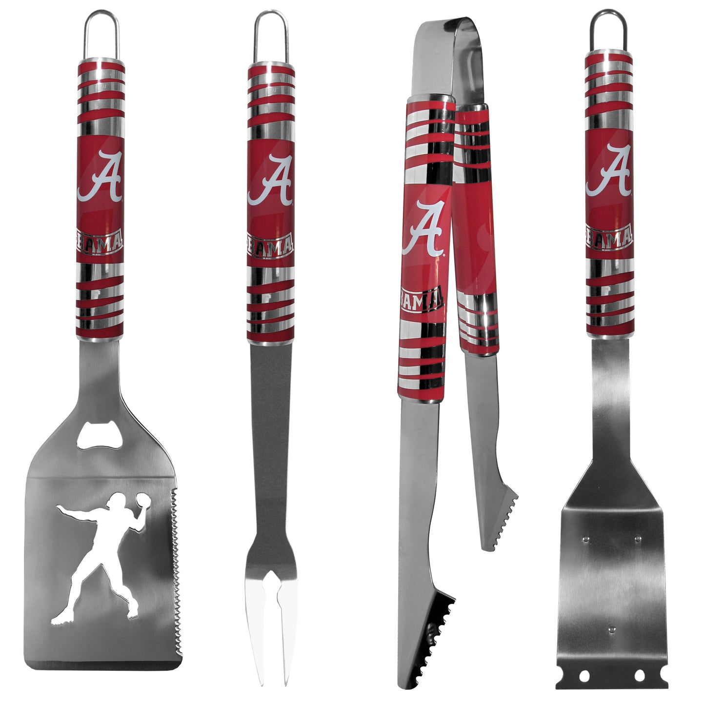 Alabama Crimson Tide 4 pc Steel Grill Tool Set