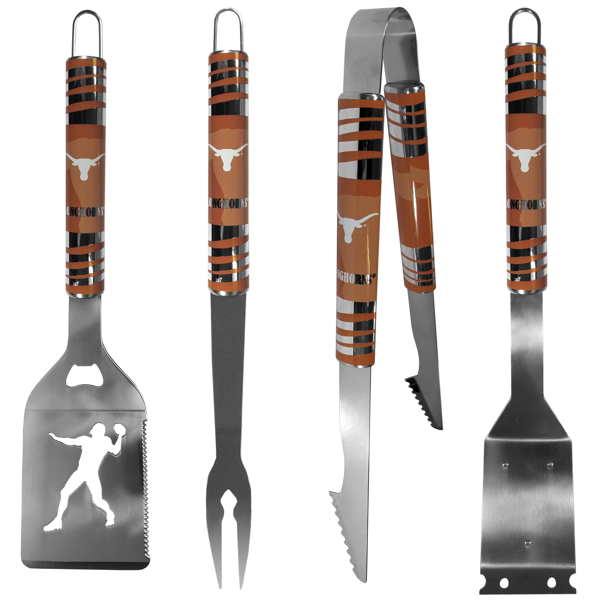 Texas Longhorns 4 pc Steel Grill Tool Set