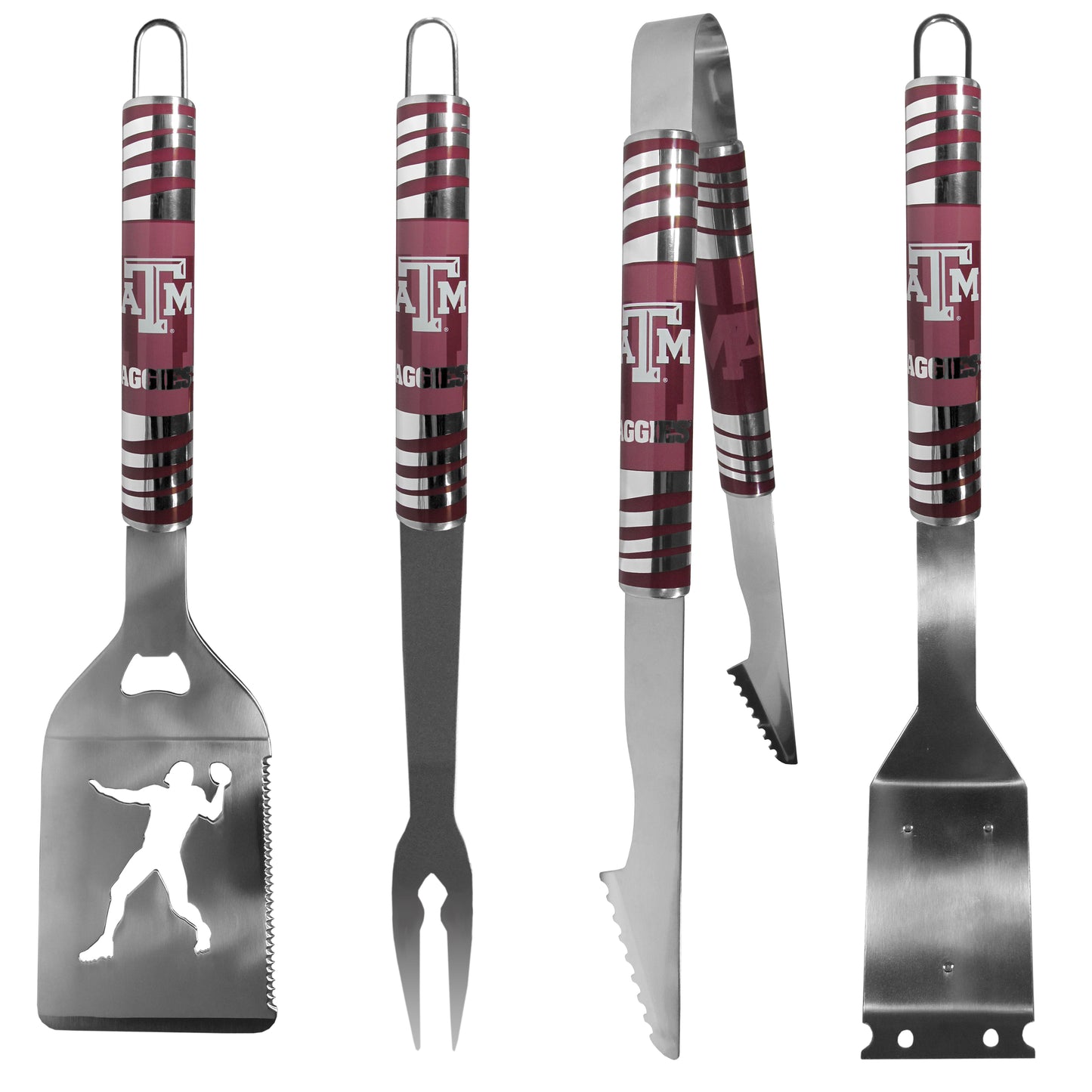 Texas A & M Aggies 4 pc Steel Grill Tool Set