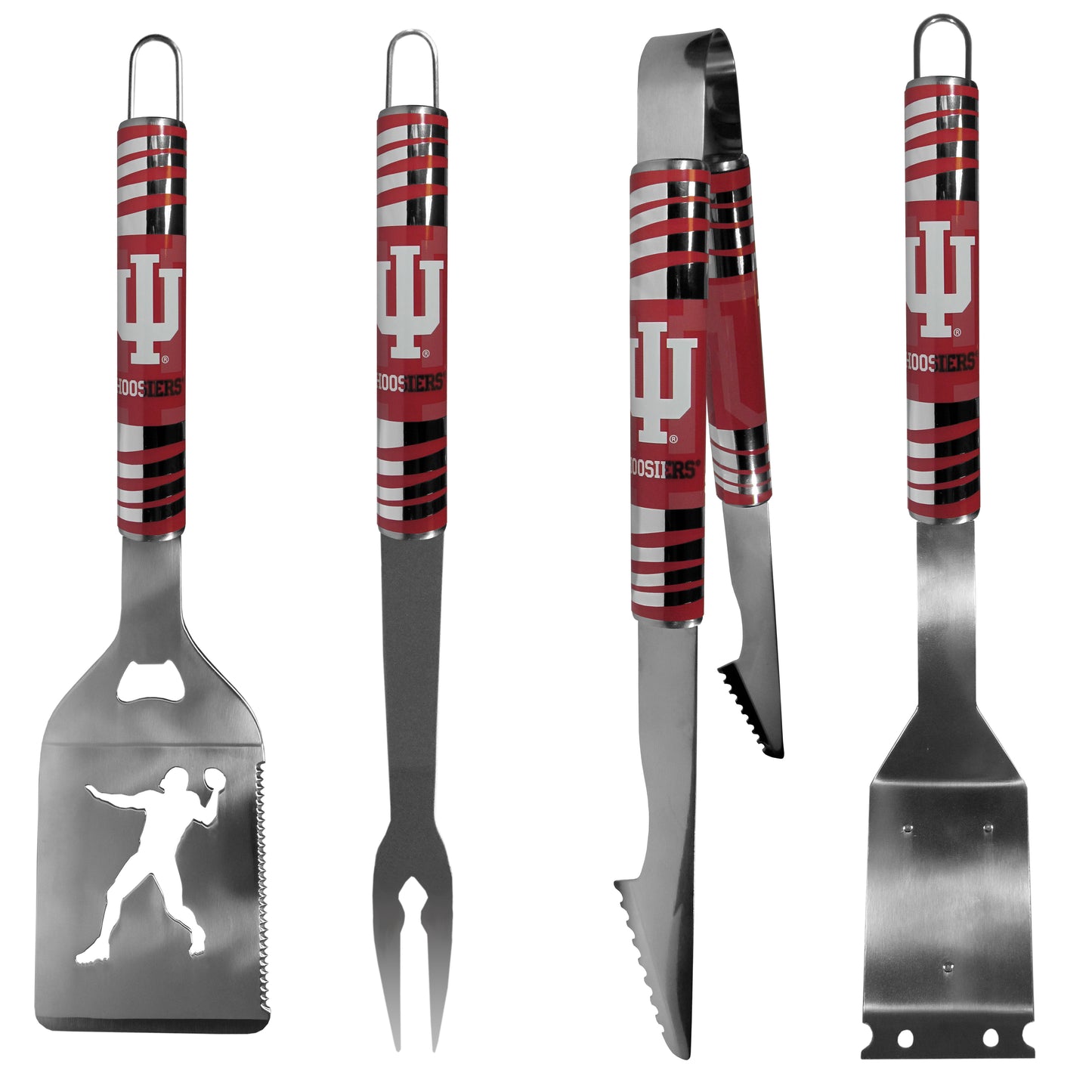 Indiana Hoosiers 4 pc Steel Grill Tool Set