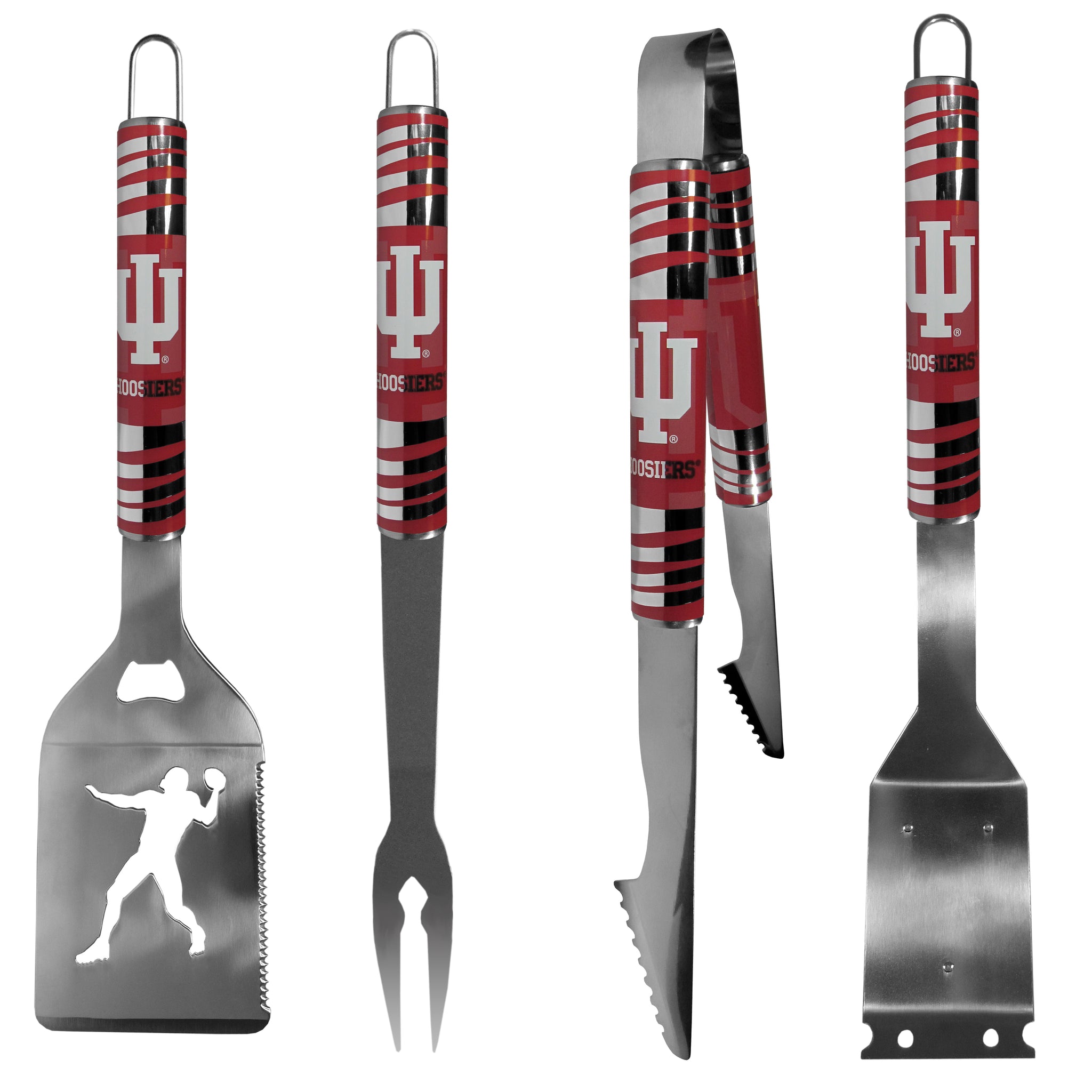 Indiana Hoosiers 4 pc Steel Grill Tool Set