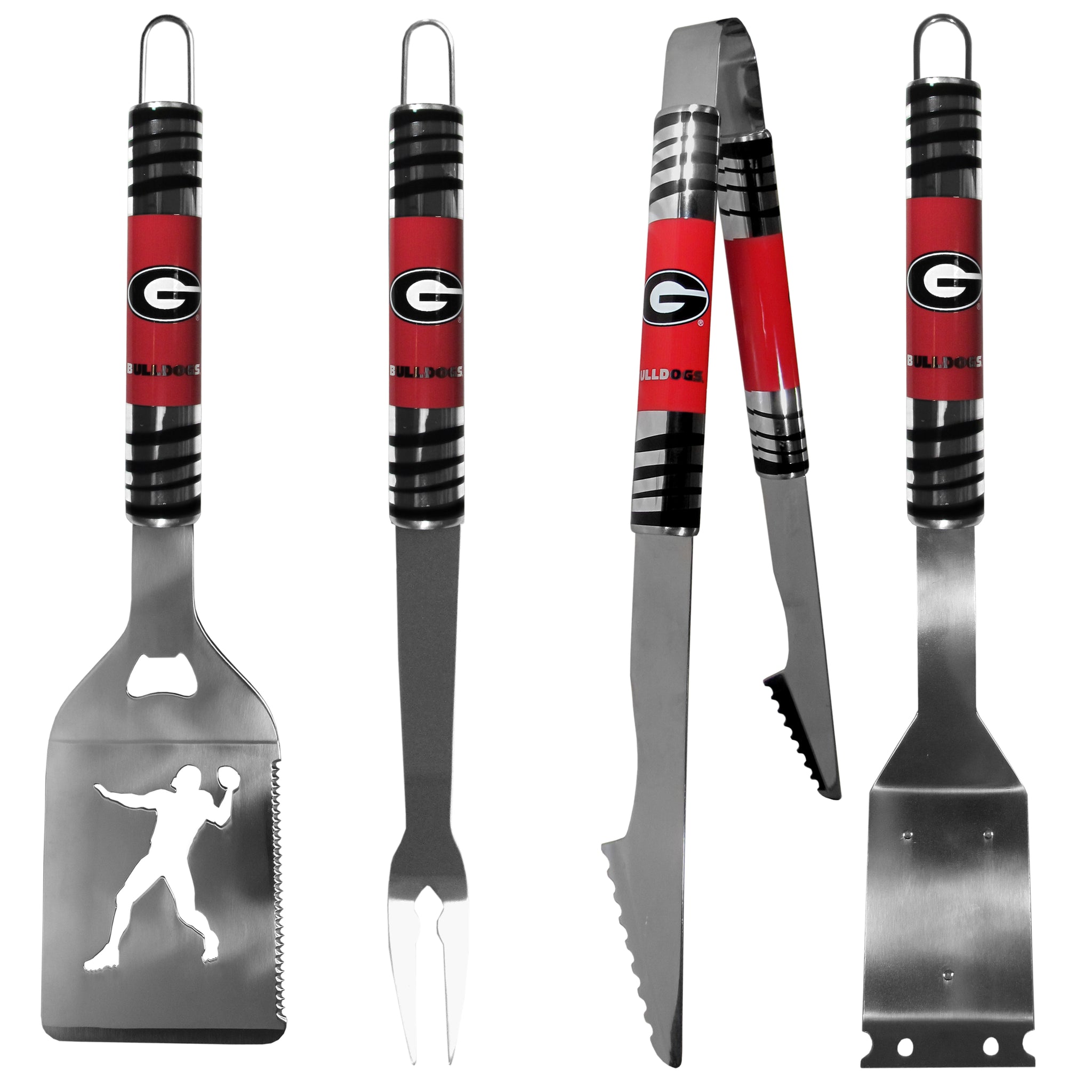 Georgia Bulldogs 4 pc Steel Grill Tool Set