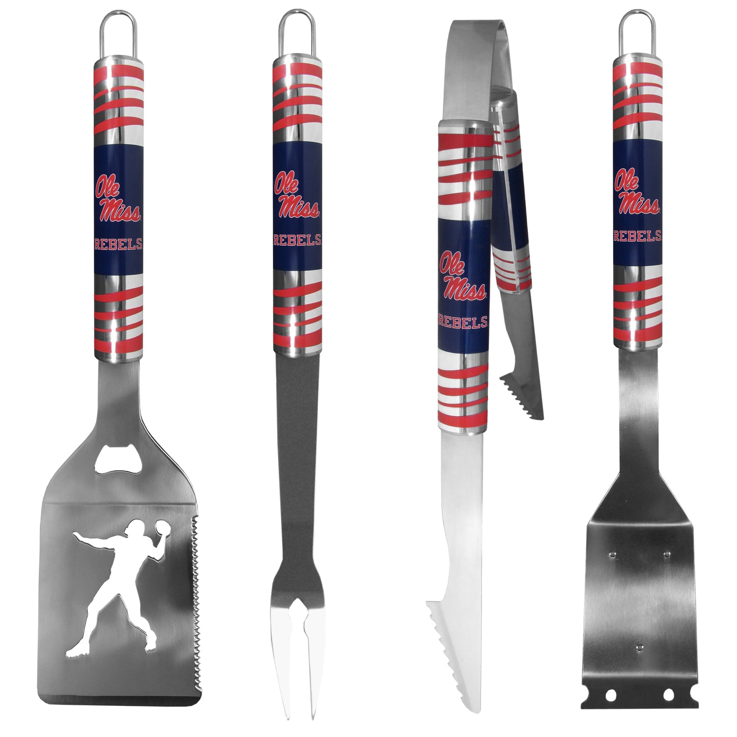 Mississippi Rebels 4 pc Steel Grill Tool Set