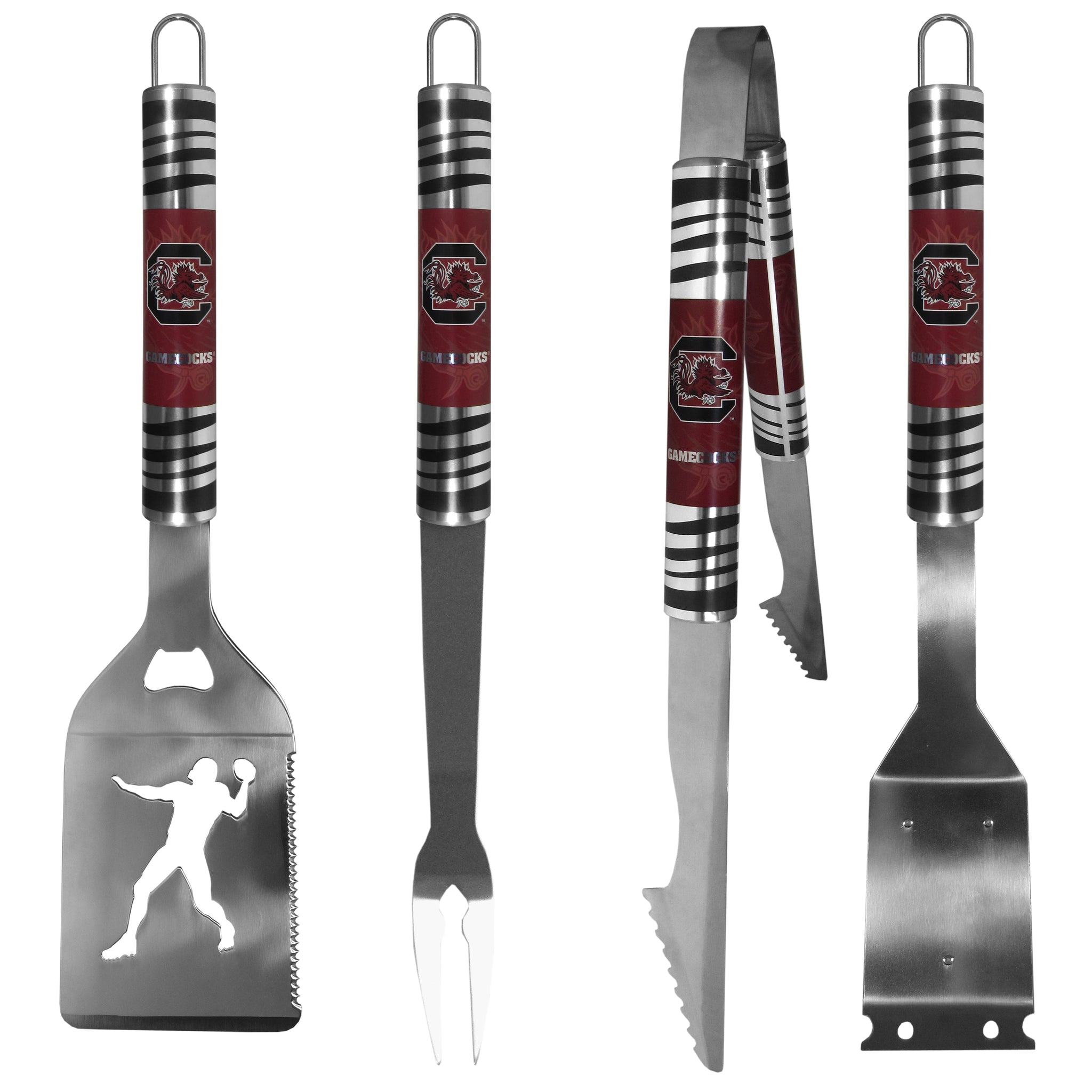 S. Carolina Gamecocks 4 pc Steel Grill Tool Set
