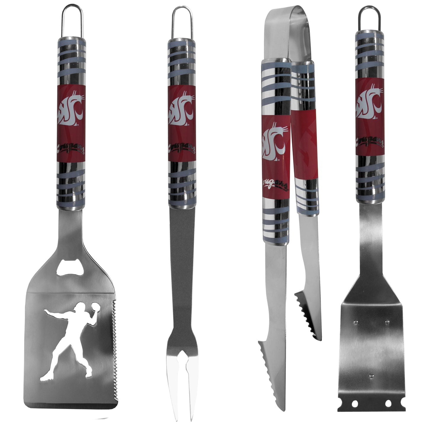 Washington St. Cougars 4 pc Steel Grill Tool Set