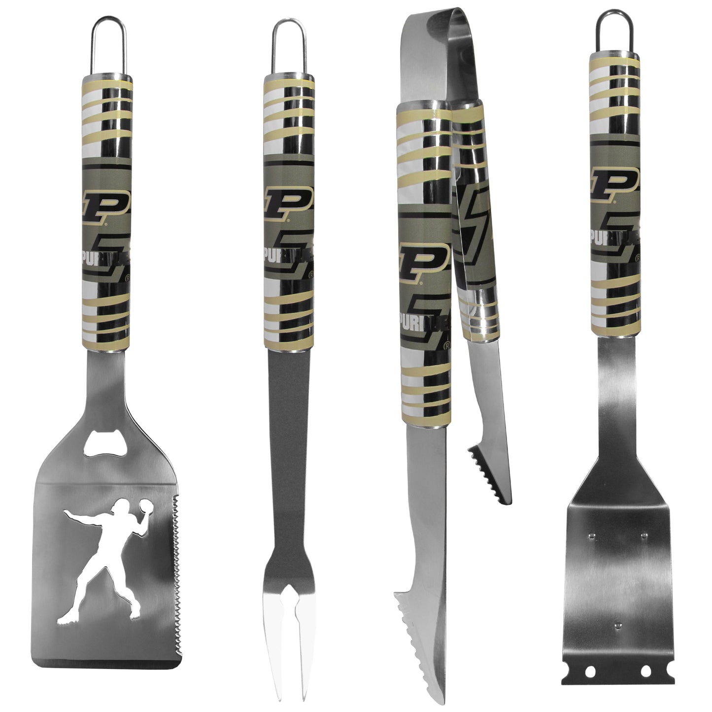 Purdue Boilermakers 4 pc Steel Grill Tool Set