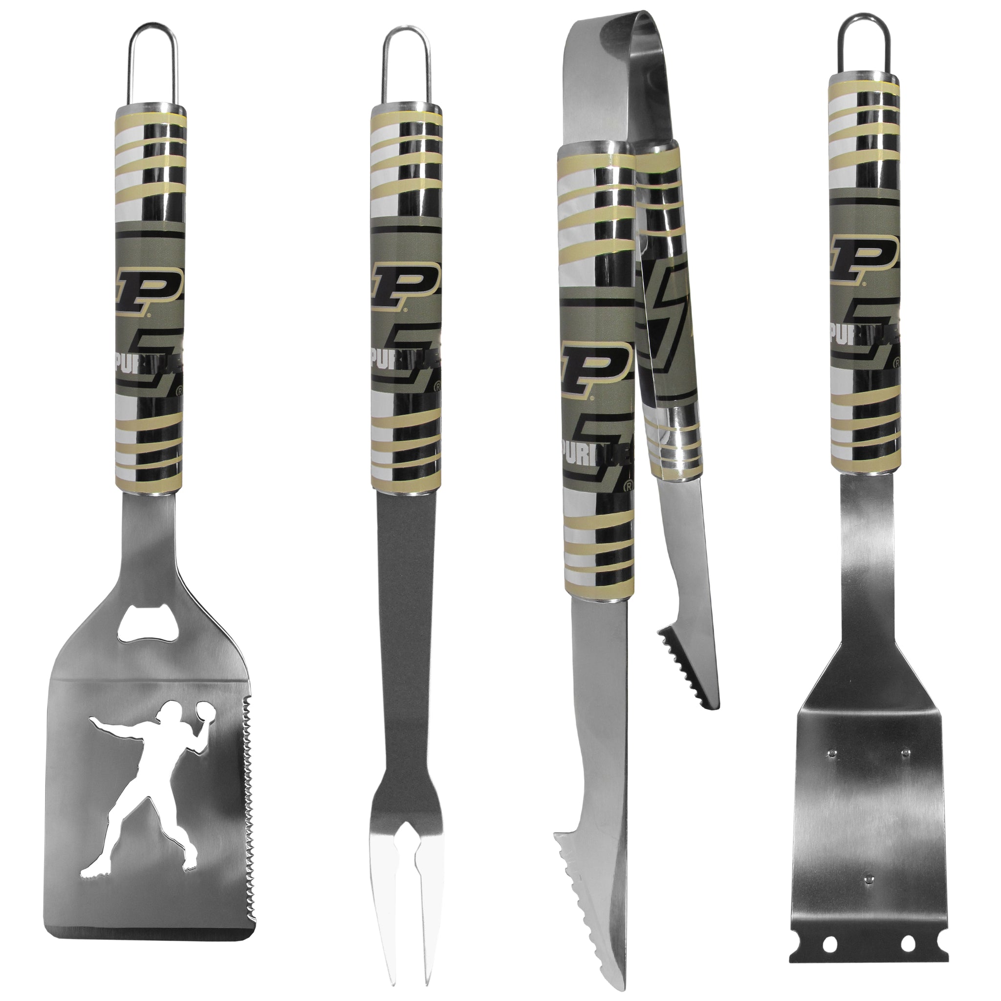Purdue Boilermakers 4 pc Steel Grill Tool Set