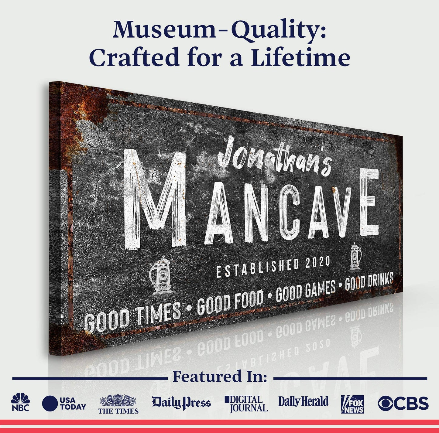 Good Times Man Cave Sign - Tailored Canvases - Flyclothing LLC