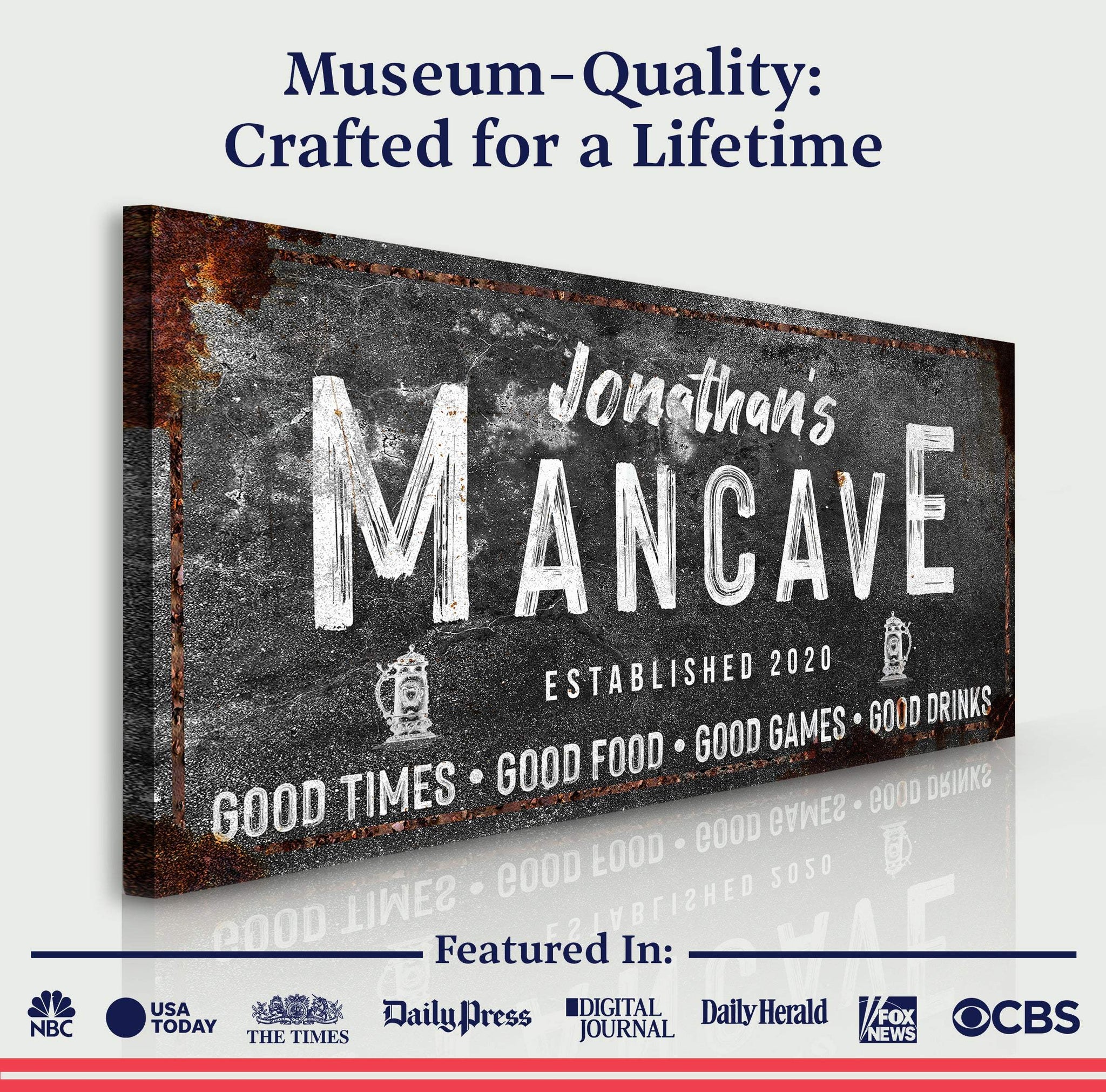 Good Times Man Cave Sign - Tailored Canvases - Flyclothing LLC