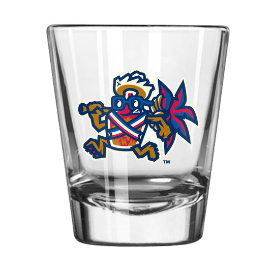 Lehigh Valley IronPigs Mamajuana Running 2oz Flipside Shot Glass