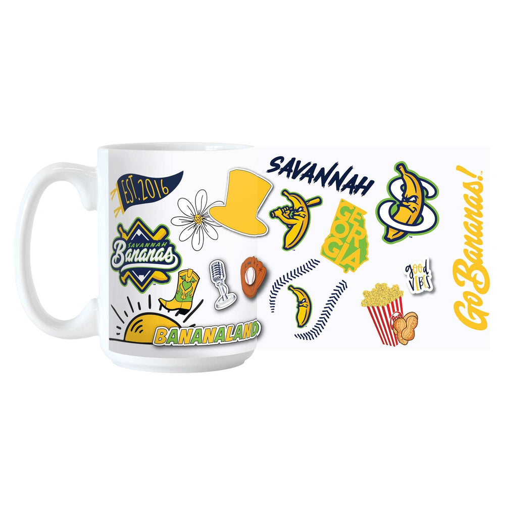 Savannah Bananas 15oz Native Sublimated Mug - Logo Brands - Flyclothing LLC