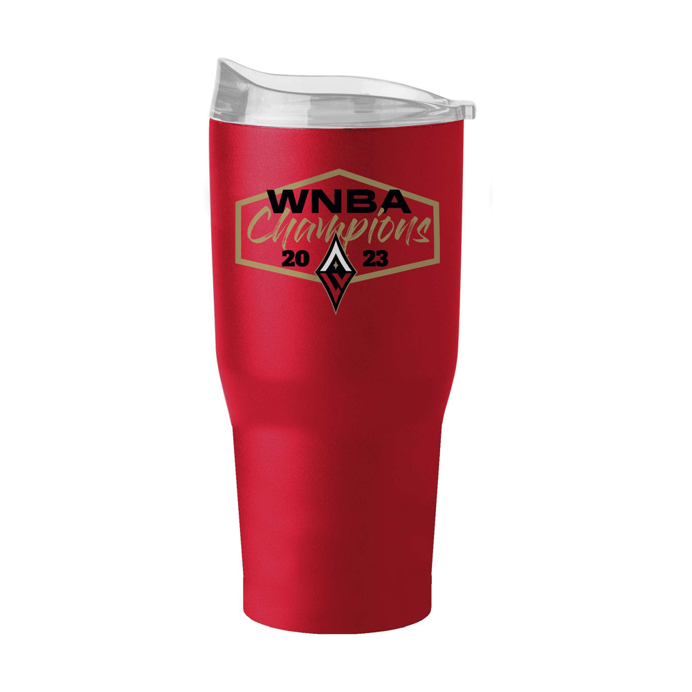 Las Vegas Aces 2023 WNBA Champions 30oz Powder Coat Tumbler - Logo Brands - Flyclothing LLC