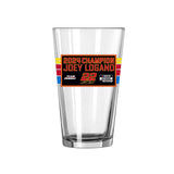 Joey Logano 2024 Nascar Cup Champions 16oz Wrap Pint Glass - Logo Brands - Flyclothing LLC