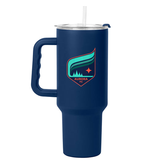 Minnesota Aurora FC 40oz Flipside Powder Coat Tumbler - Logo Brands - Flyclothing LLC