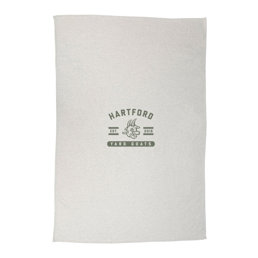 Hartford Yard Goats Hunter Logo Sublimated Sweatshirt Blanket
