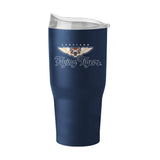 Lakeland Flying Tigers Navy 30oz Flipside Powder Coat Tumbler - Logo Brands - Flyclothing LLC