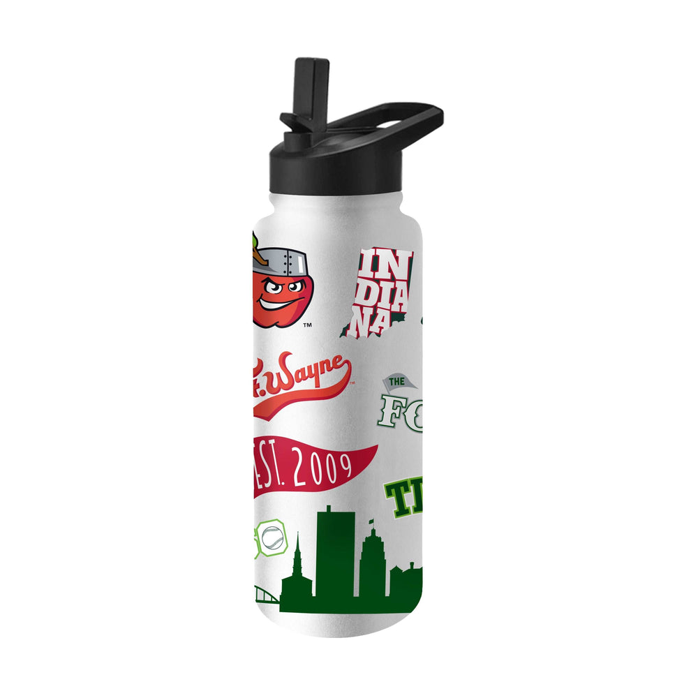 Fort Wayne TinCaps 34oz Native Quencher Bottle - Logo Brands - Flyclothing LLC