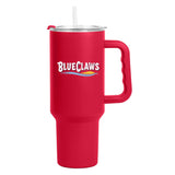 Jersey Shore BlueClaws 40oz Flipside Powder Coat Tumbler - Logo Brands - Flyclothing LLC