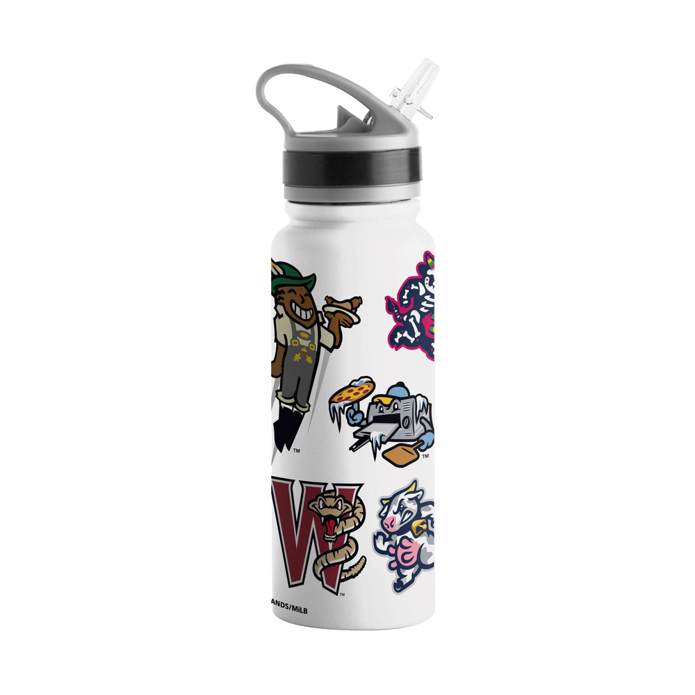 Wisconsin Timber Rattlers 25oz Native SingleWall FlipTop Bottle - Logo Brands - Flyclothing LLC
