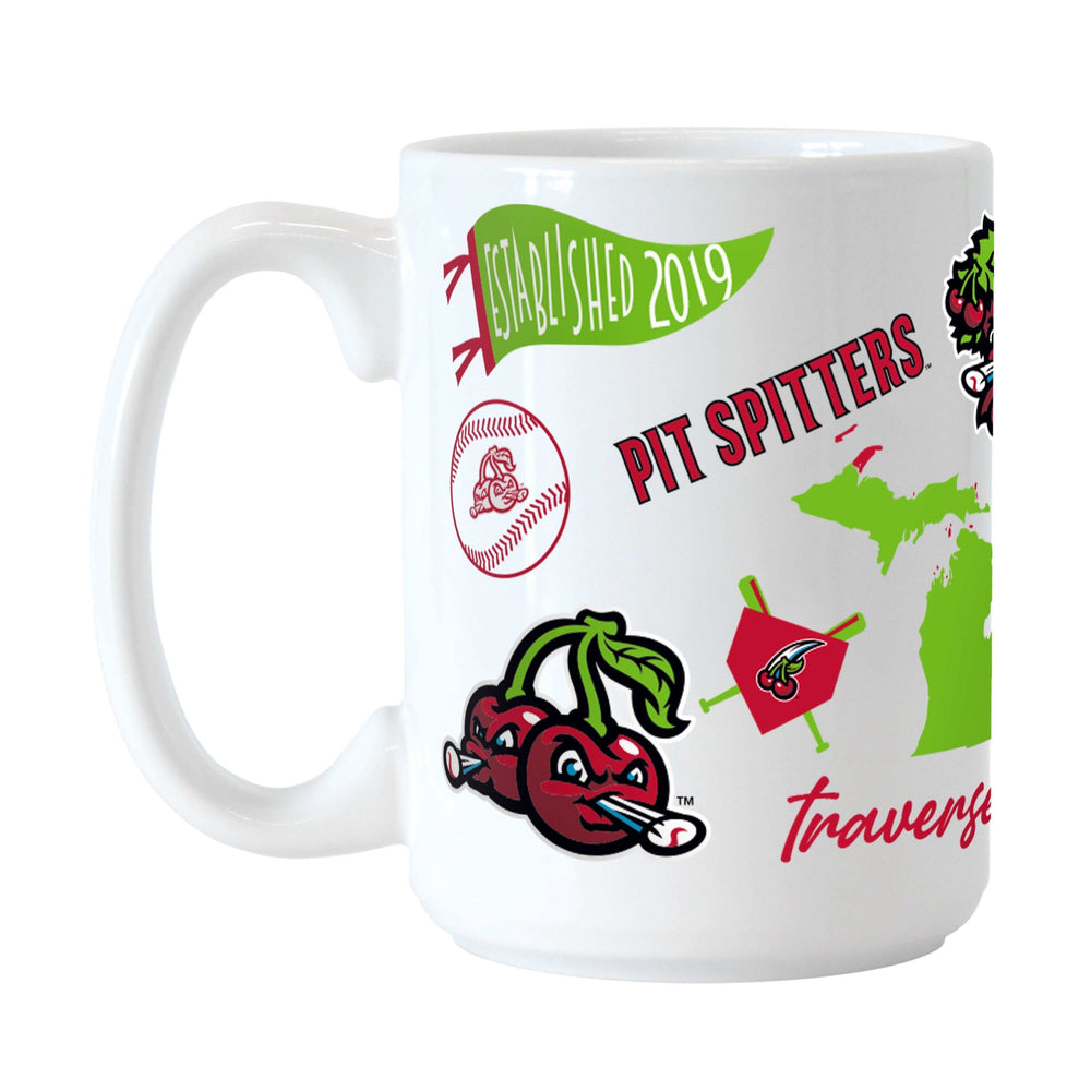 Pit Spitters 15oz Native Sublimated Mug - Logo Brands - Flyclothing LLC