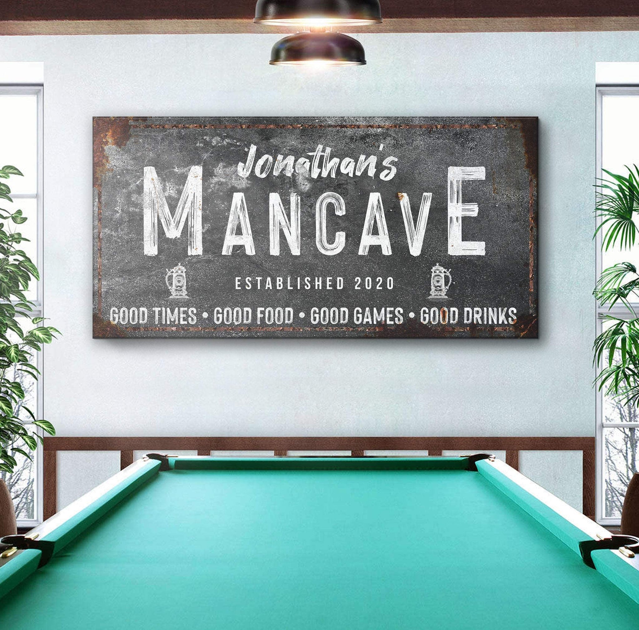 Good Times Man Cave Sign - Tailored Canvases - Flyclothing LLC