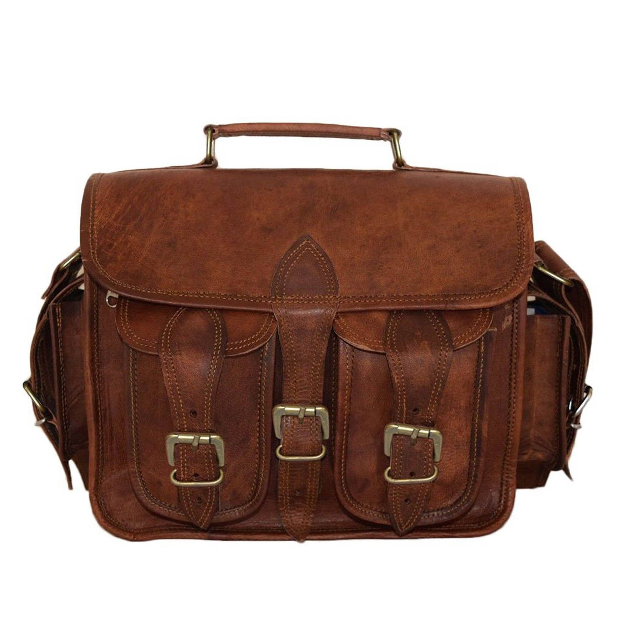 The Pedro Camera Satchel - Classy Leather Bags - Flyclothing LLC