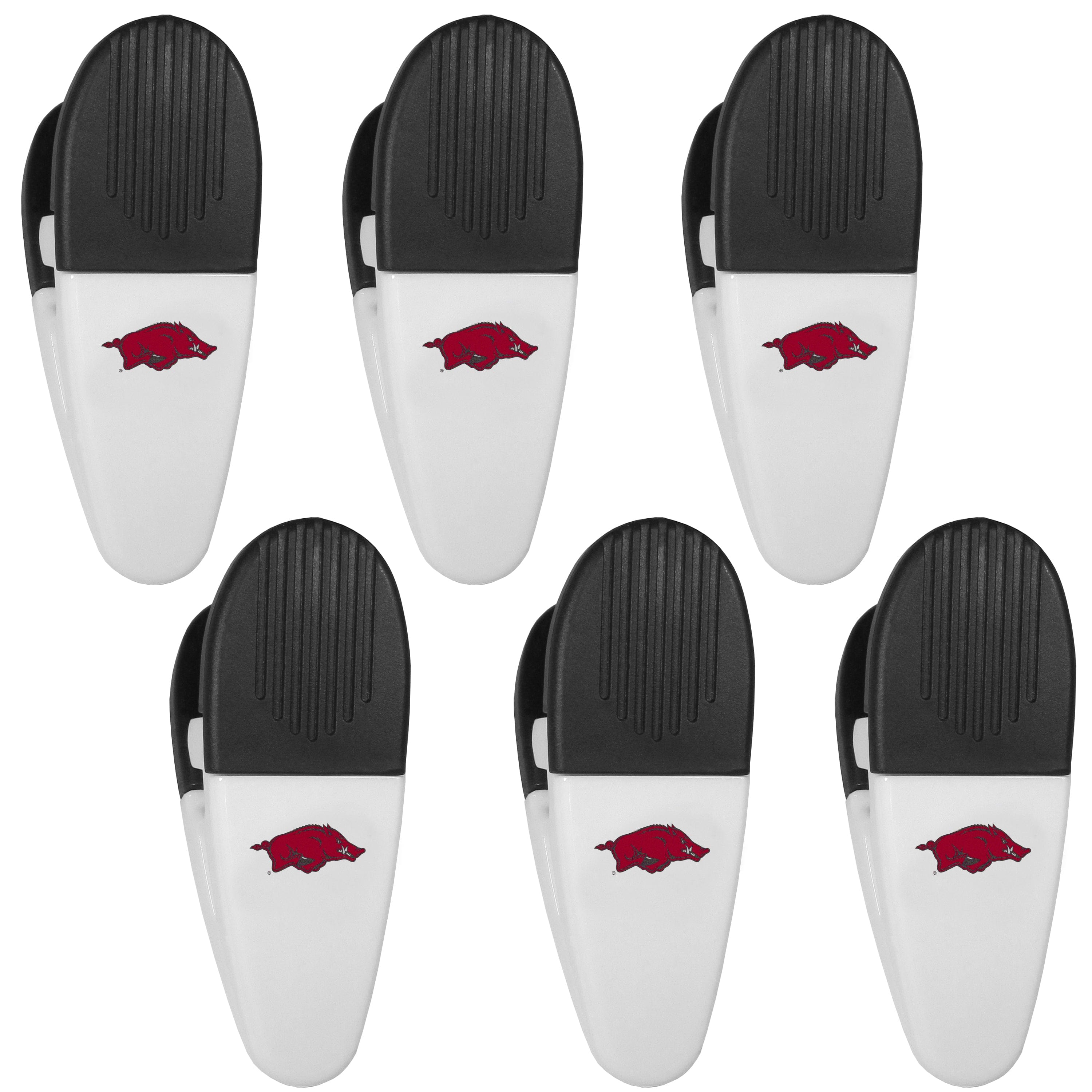 Arkansas Razorbacks Chip Clip Magnets, 6pk - Siskiyou Buckle
