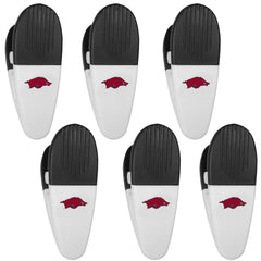 Arkansas Razorbacks Chip Clip Magnets, 6pk - Siskiyou Buckle
