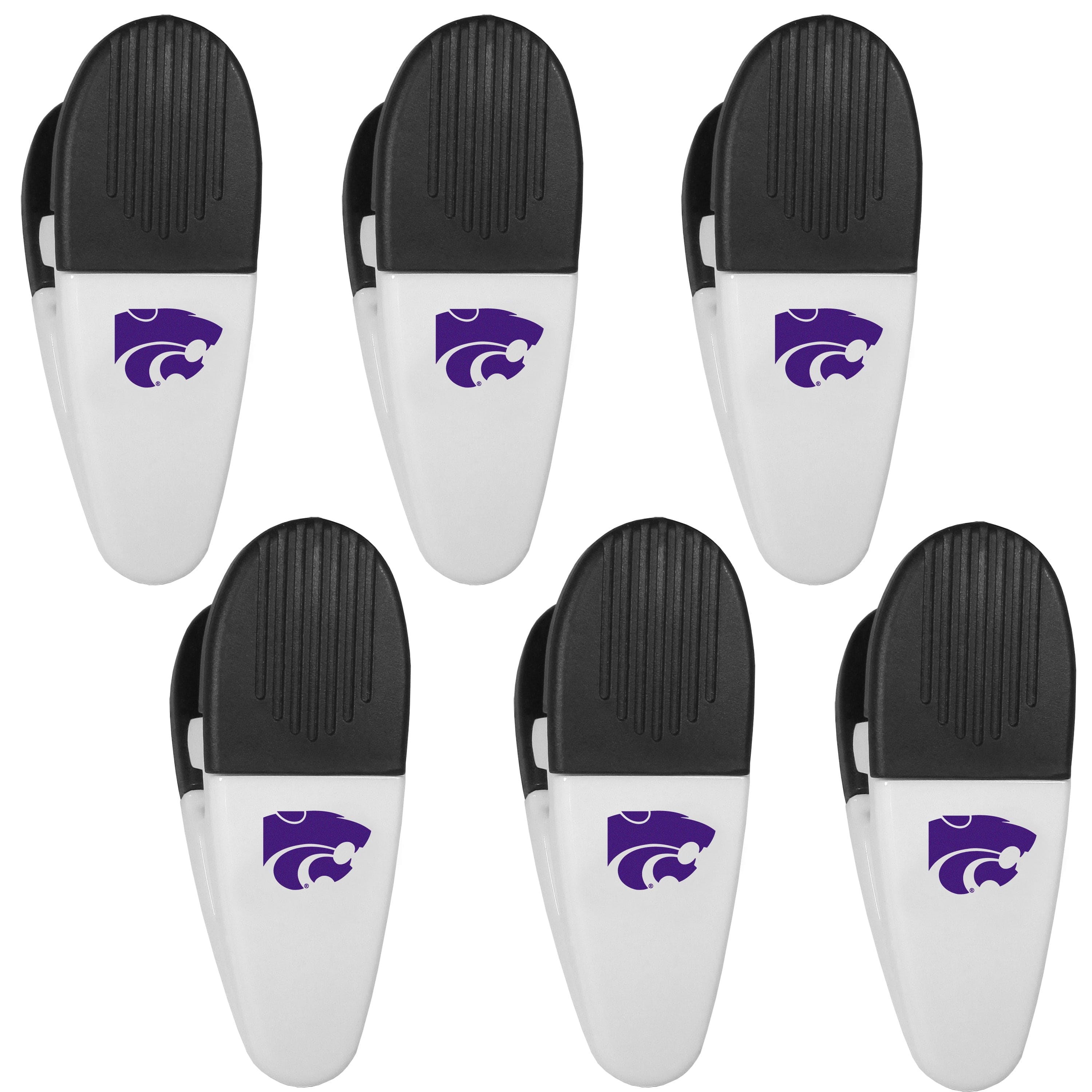 Kansas St. Wildcats Chip Clip Magnets, 6pk - Siskiyou Buckle