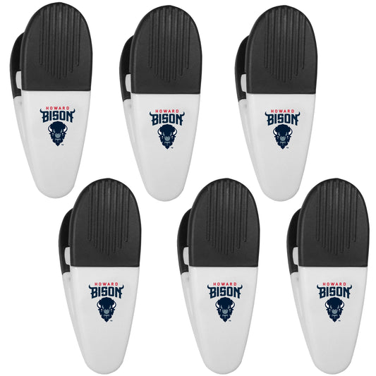 Howard University Bison Chip Clip Magnets, 6pk - Siskiyou Buckle