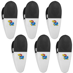 Kansas Jayhawks Chip Clip Magnets, 6pk - Siskiyou Buckle