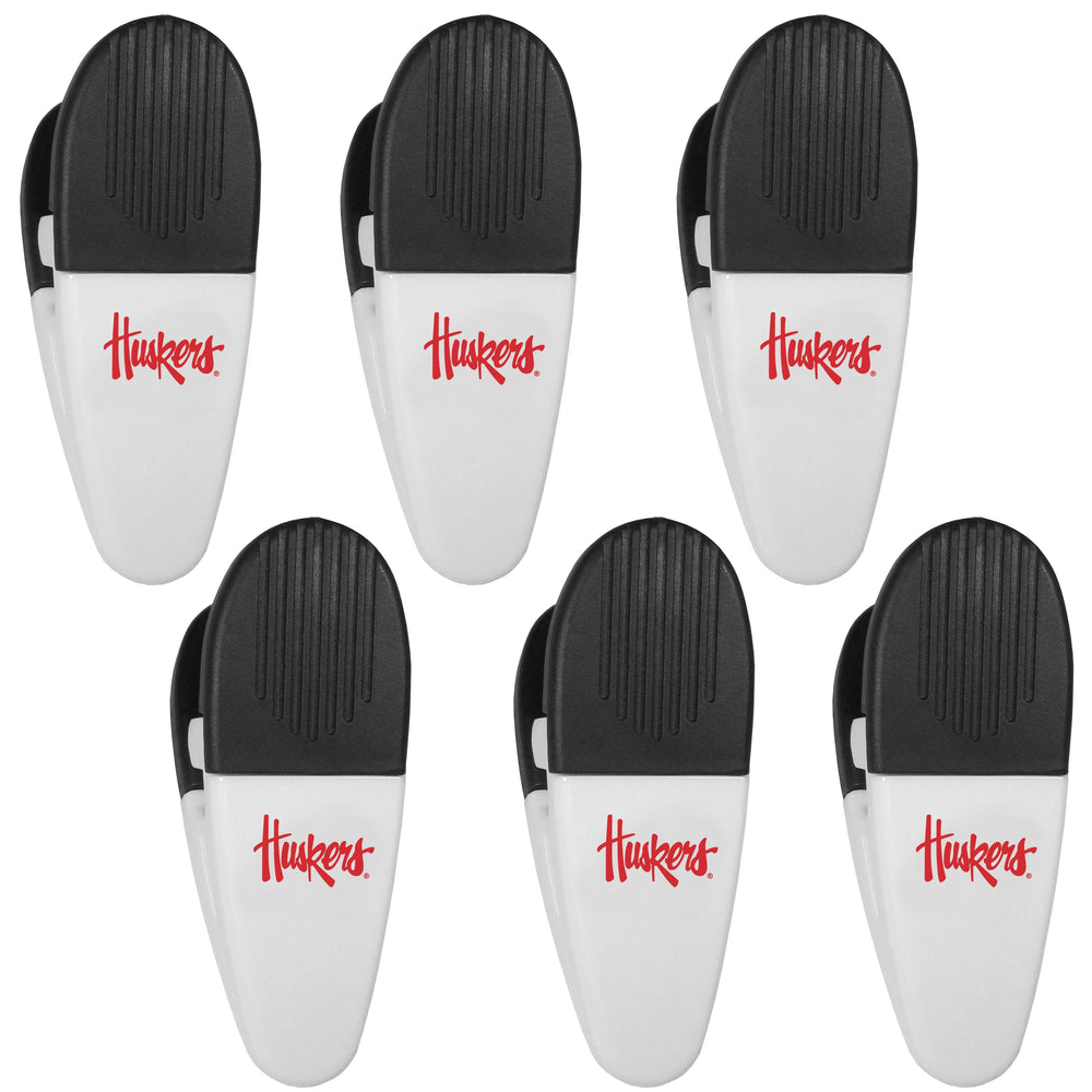 Nebraska Cornhuskers Chip Clip Magnets, 6pk - Siskiyou Buckle