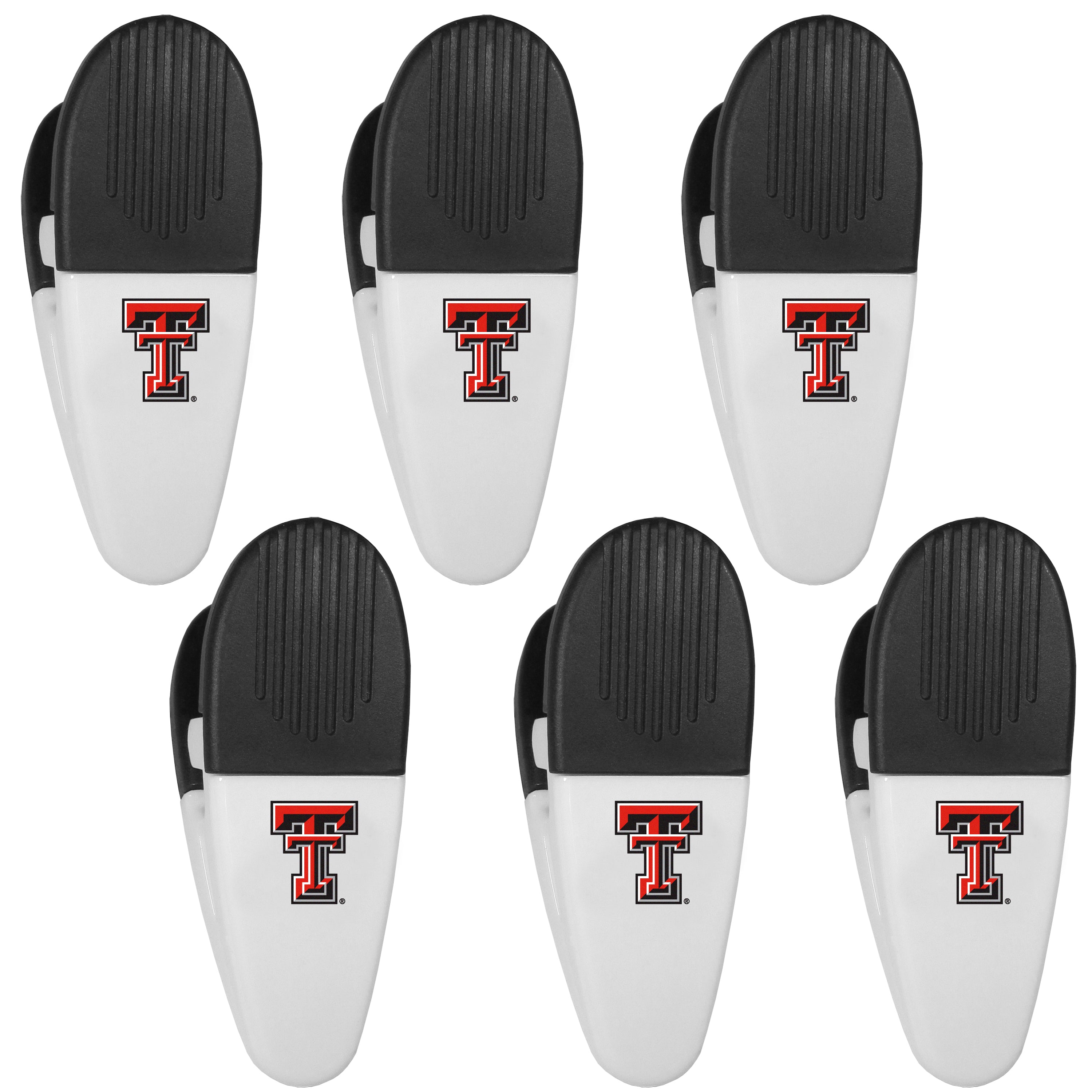 Texas Tech Raiders Chip Clip Magnets, 6pk