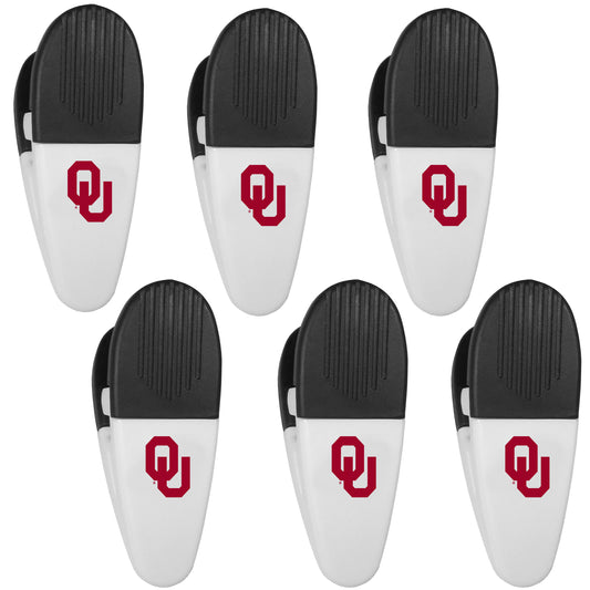 Oklahoma Sooners Chip Clip Magnets, 6pk