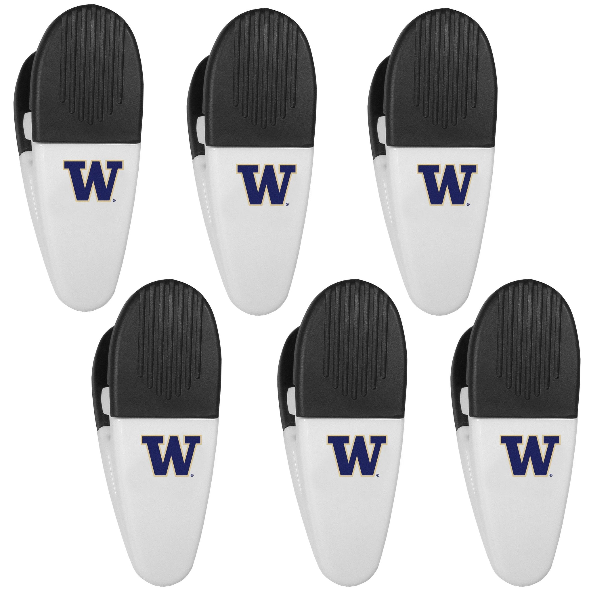 Washington Huskies Chip Clip Magnets, 6pk - Siskiyou Buckle - Flyclothing LLC