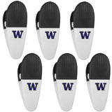 Washington Huskies Chip Clip Magnets, 6pk