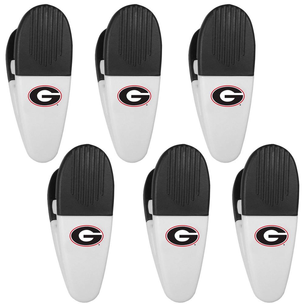 Georgia Bulldogs Chip Clip Magnets, 6pk - Siskiyou Buckle