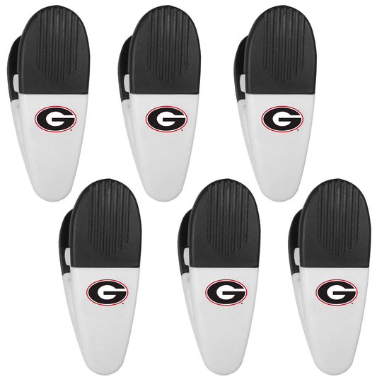 Georgia Bulldogs Chip Clip Magnets, 6pk - Siskiyou Buckle - Flyclothing LLC