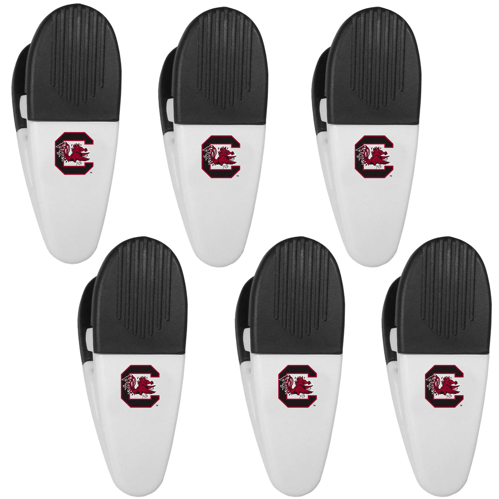 S. Carolina Gamecocks Chip Clip Magnets, 6pk - Siskiyou Buckle