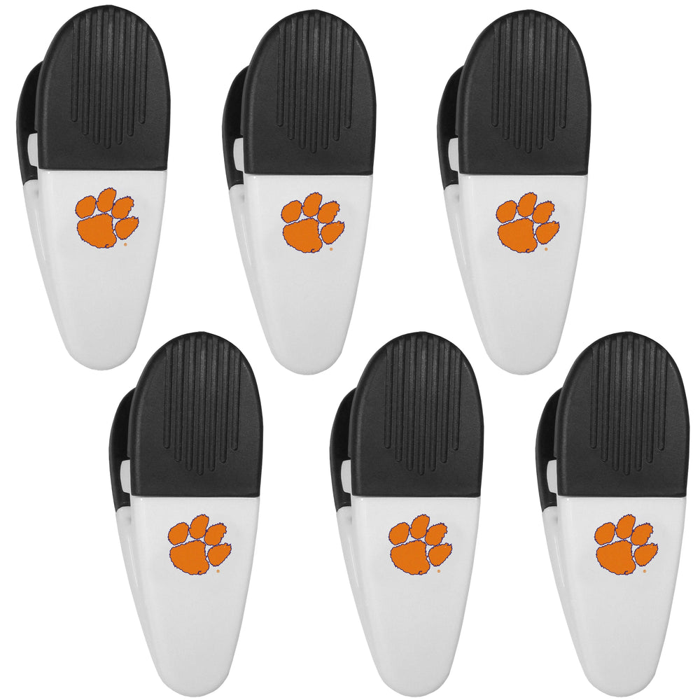 Clemson Tigers Chip Clip Magnets, 6pk - Siskiyou Buckle