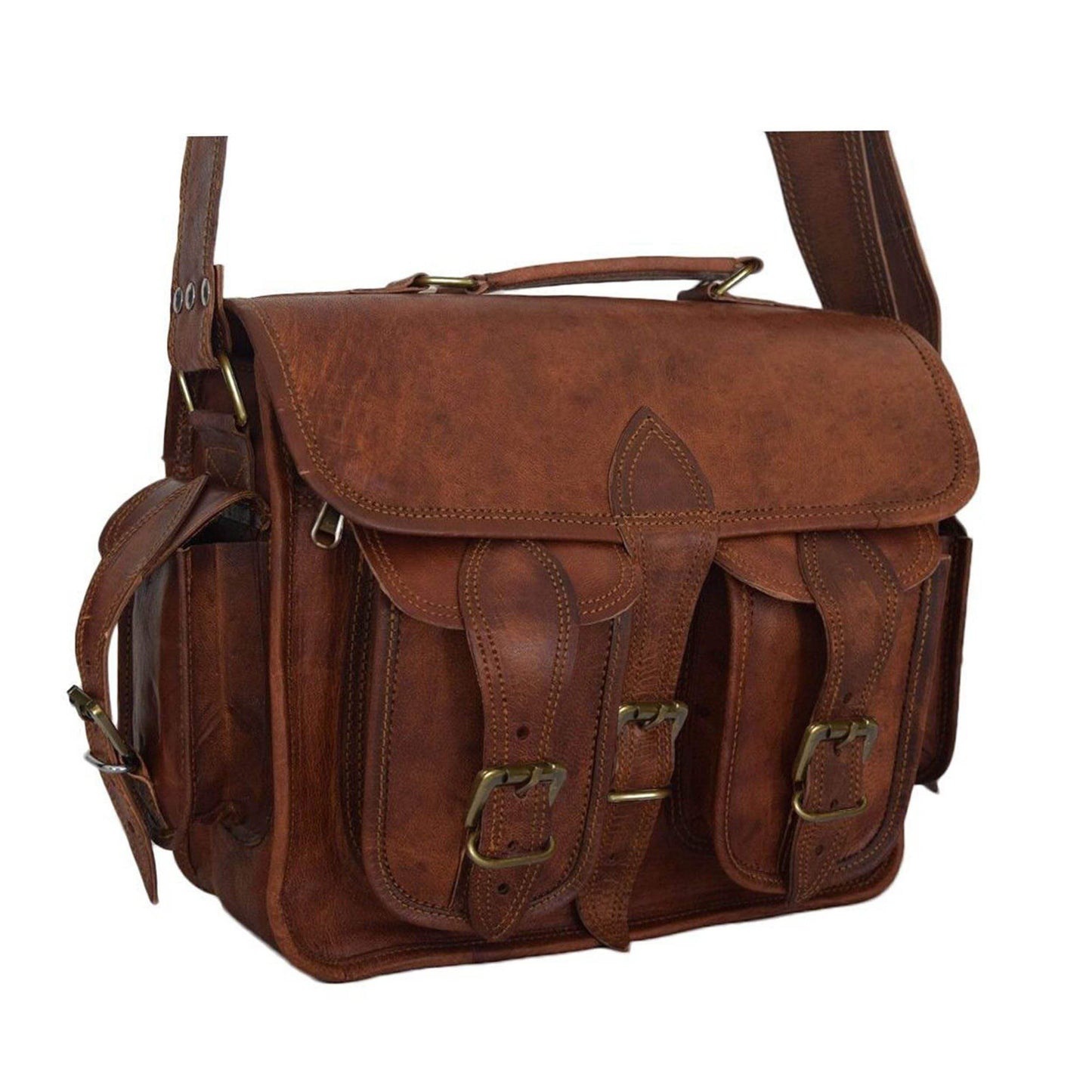 The Pedro Camera Satchel - Classy Leather Bags - Flyclothing LLC