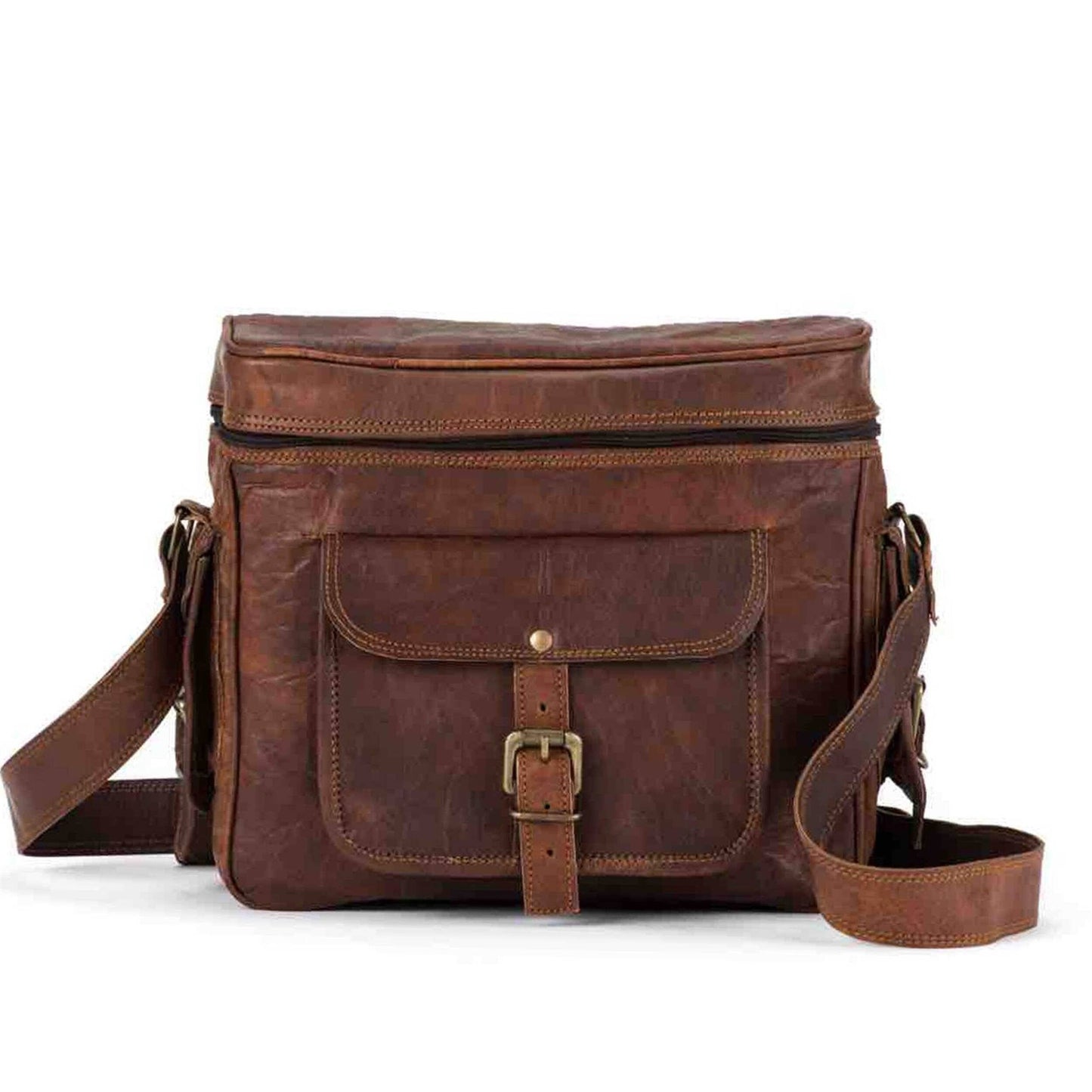 The Simmons Camera Bag - Classy Leather Bags - Flyclothing LLC