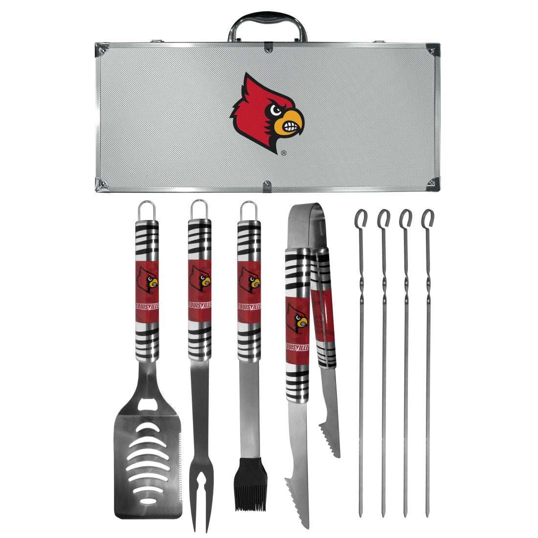 Louisville Cardinals 8 pc Tailgater BBQ Set - Louisville Cardinals - Flyclothing LLC