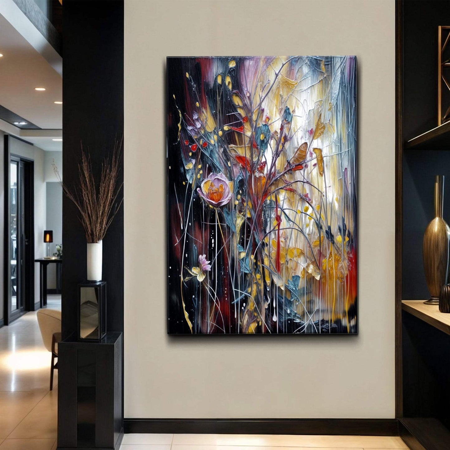 Abstract Bright Radiance Wall Art - Tailored Canvases - Flyclothing LLC